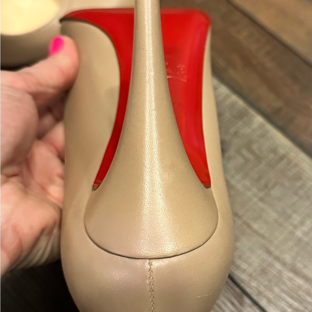 christian louboutin size 41 (US size 9) tan - Picture 8 of 11